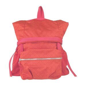 Bottega Veneta Backpack Trekking Tomato Red Tone Silver Hardware Nylon